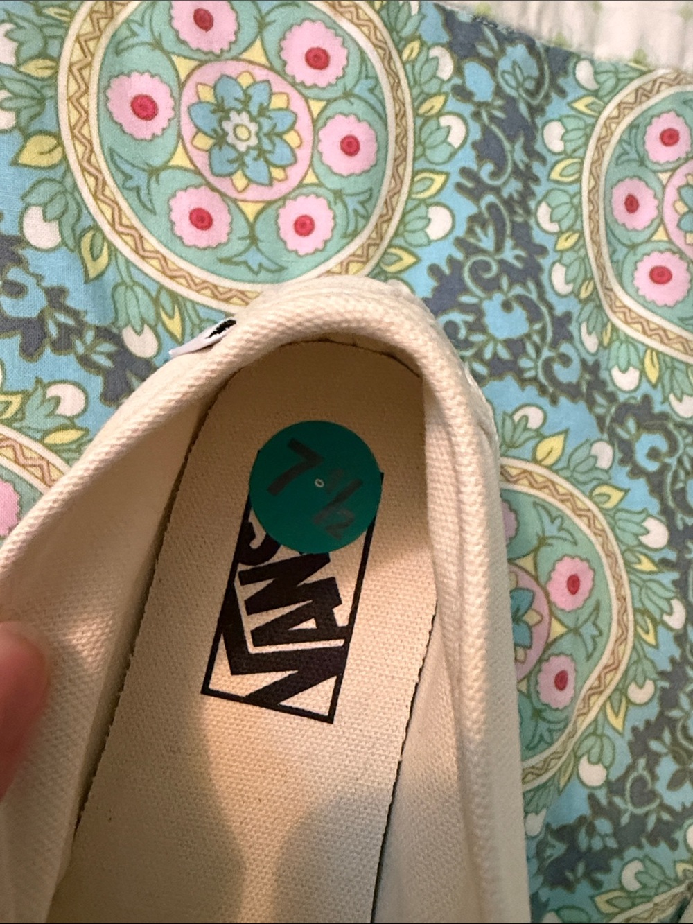 Vans Cream Mary Jane Sneakers with White Sole 90s vintage style - Picture 7 of 8